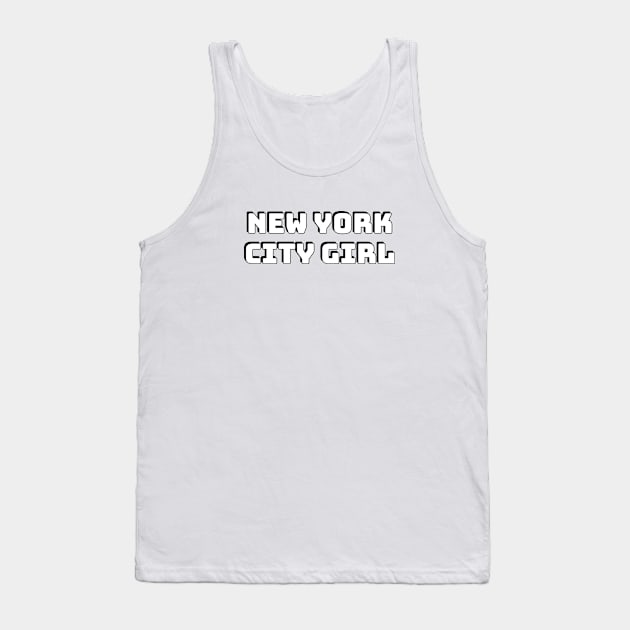 NEW YORK CITY GIRL Tank Top by brightnomad